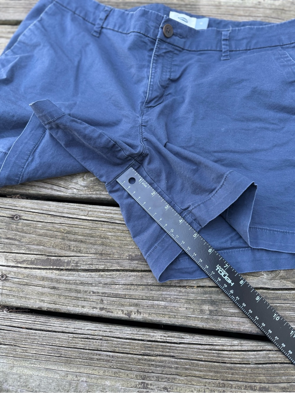 Old Navy Women's 12 Navy Blue Bermuda Shorts Blue - Picture 6 of 9